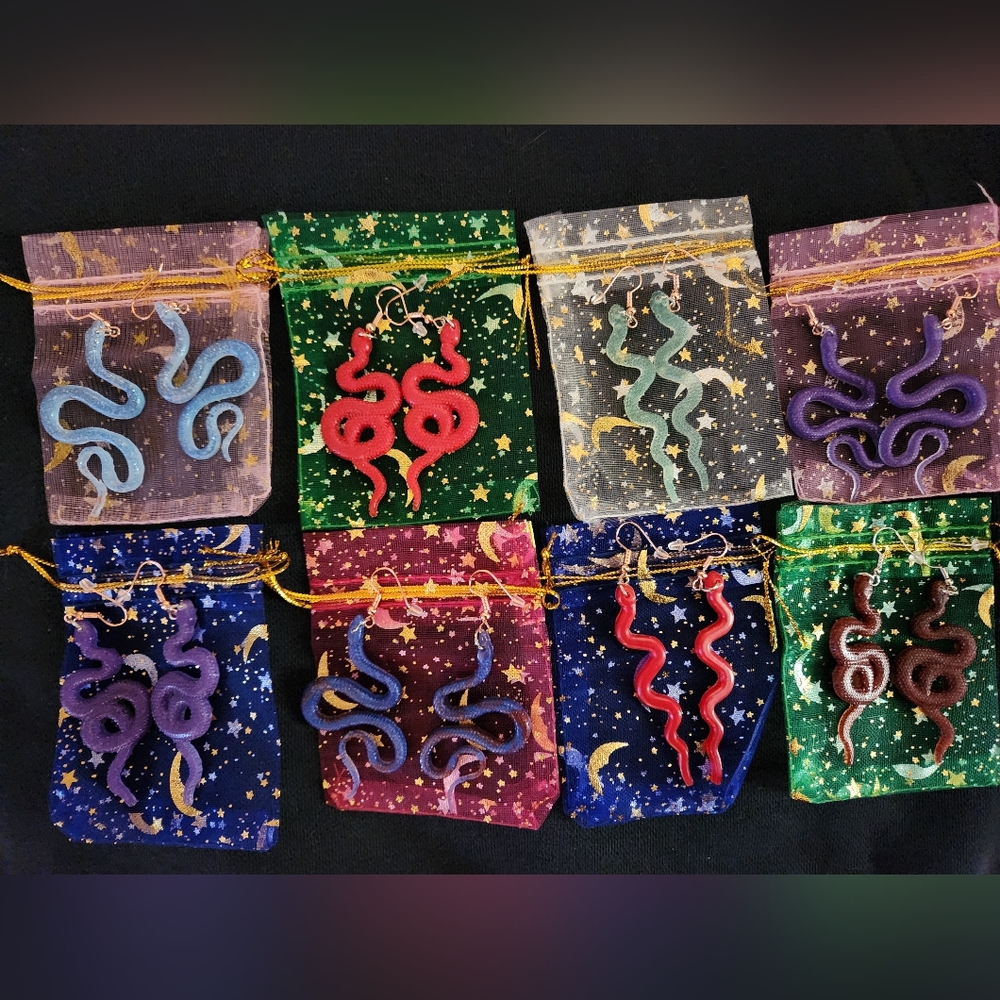 Snake earrings